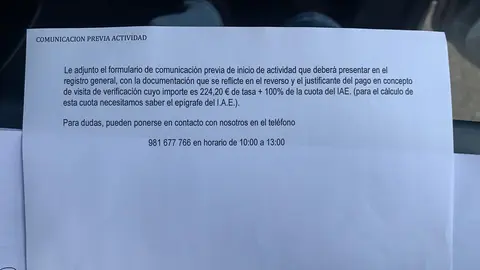Cobro irregular de taxas en Culleredo