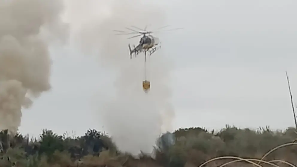Helic&oacute;ptero no Monte Costa