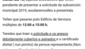 O BNG reclama ao Goberno seriedade na tramitación das subvencións ás asociacións