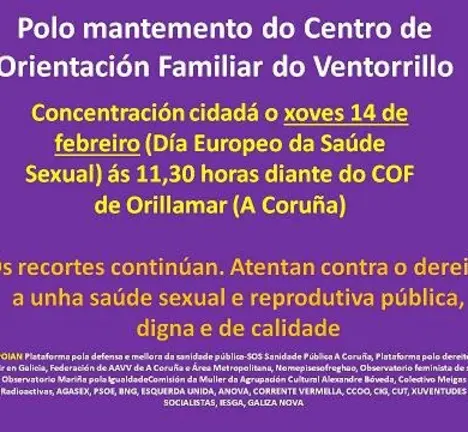 Cartaz concentraci&oacute;n polo mantemento do COF do Ventorrillo
