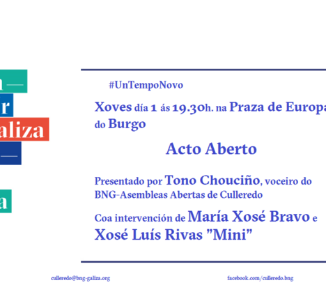 Acto Aberto no Burgo con Mini e Mar&iacute;a Xos&eacute; Bravo