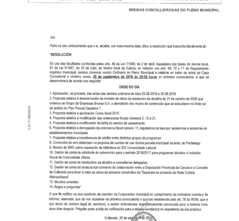 20160929 convocatoria pleno