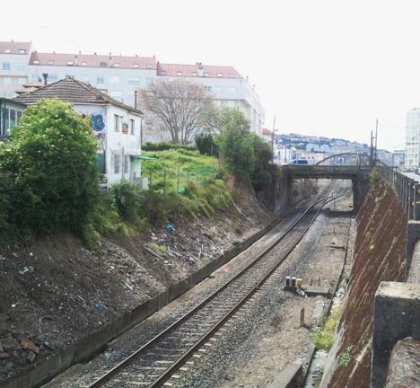 v&iacute;as do tren no Burgo