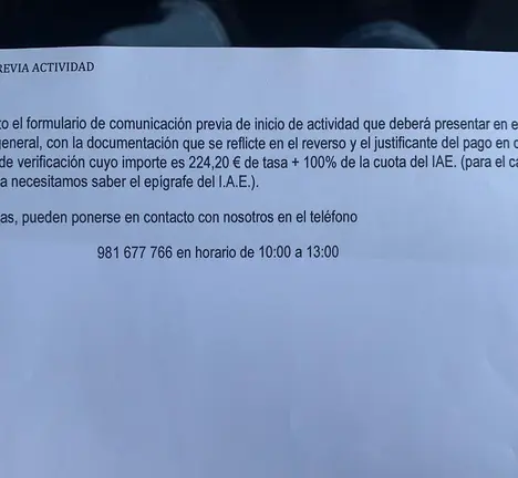 Cobro irregular de taxas en Culleredo