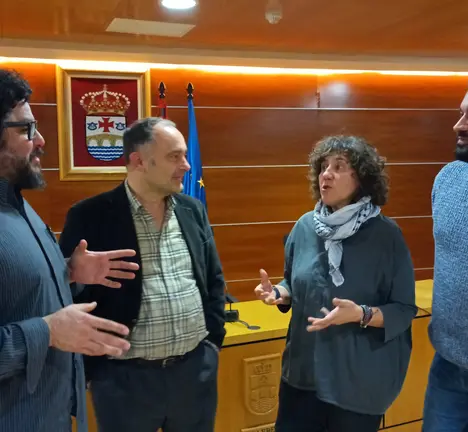 Os concelleiros do BNG no Sal&oacute;n de Plenos